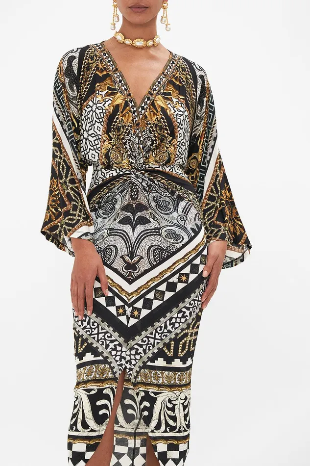 Camilla Midi Dresses Long Split Front Twist Dress Look Up Tesoro 8211 Womens Camilla Midi Dresses Long Split Front Twist Dress Look Up Tesoro 8211 Womens