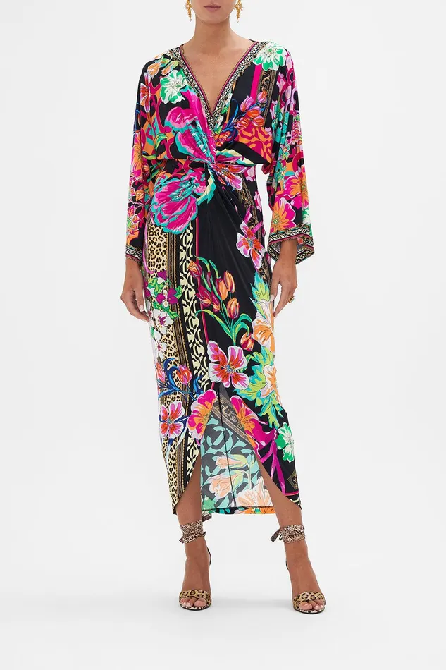 Camilla Midi Dresses Long Split Front Twist Dress Printed Prima Vera 8211 Womens Camilla Midi Dresses Long Split Front Twist Dress Printed Prima Vera 8211 Womens