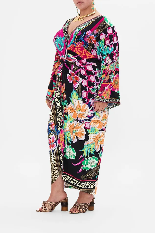 Camilla Midi Dresses Long Split Front Twist Dress Printed Prima Vera 8211 Womens Camilla Midi Dresses Long Split Front Twist Dress Printed Prima Vera 8211 Womens