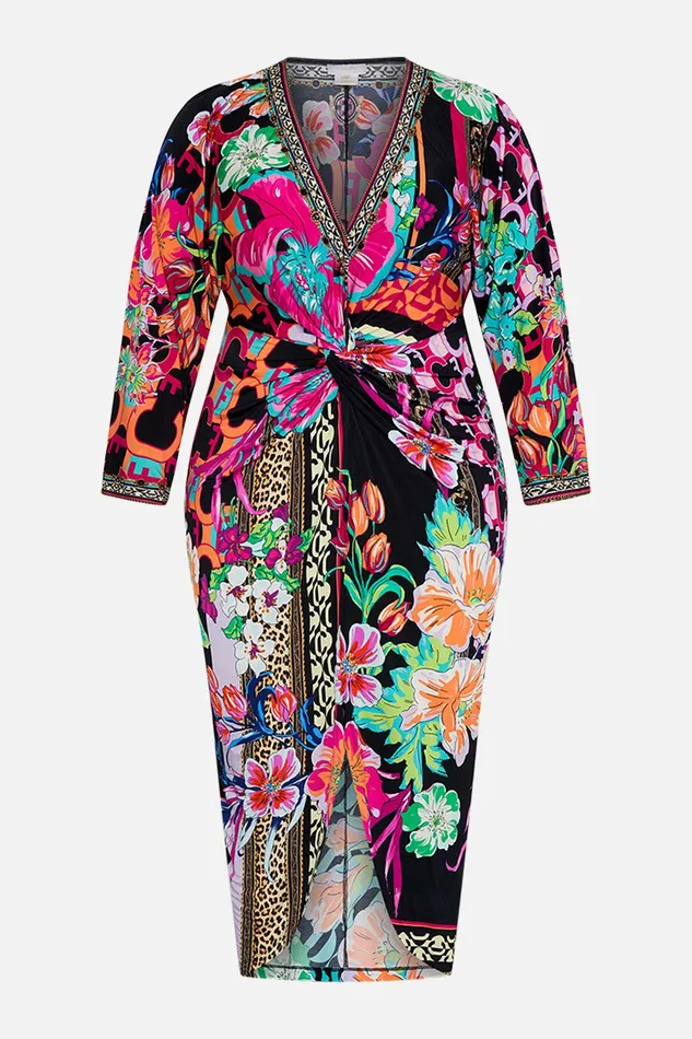 Camilla Midi Dresses Long Split Front Twist Dress Printed Prima Vera 8211 Womens Camilla Midi Dresses Long Split Front Twist Dress Printed Prima Vera 8211 Womens