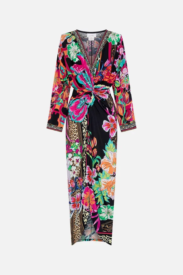 Camilla Midi Dresses Long Split Front Twist Dress Printed Prima Vera 8211 Womens Camilla Midi Dresses Long Split Front Twist Dress Printed Prima Vera 8211 Womens