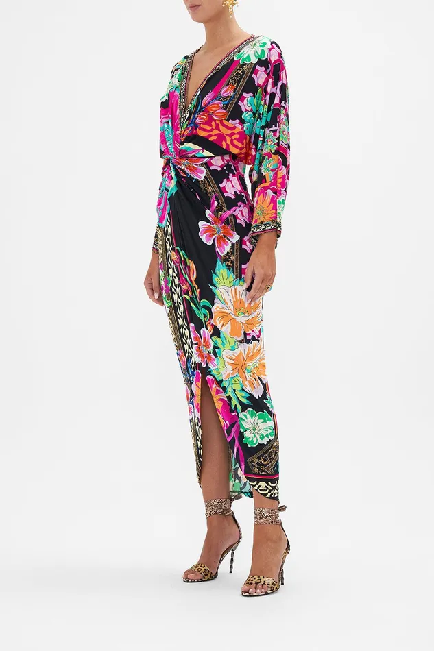 Camilla Midi Dresses Long Split Front Twist Dress Printed Prima Vera 8211 Womens Camilla Midi Dresses Long Split Front Twist Dress Printed Prima Vera 8211 Womens