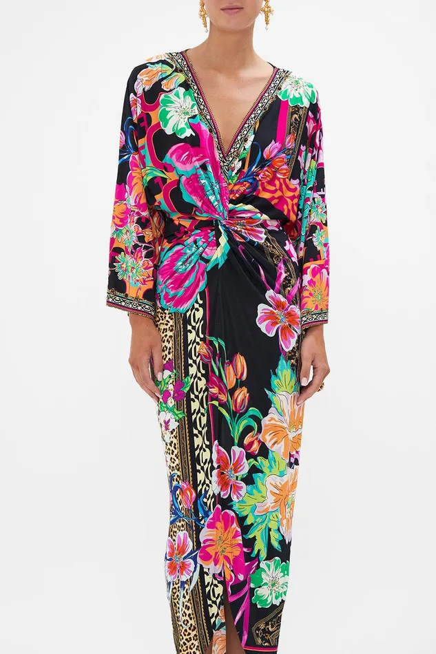 Camilla Midi Dresses Long Split Front Twist Dress Printed Prima Vera 8211 Womens Camilla Midi Dresses Long Split Front Twist Dress Printed Prima Vera 8211 Womens