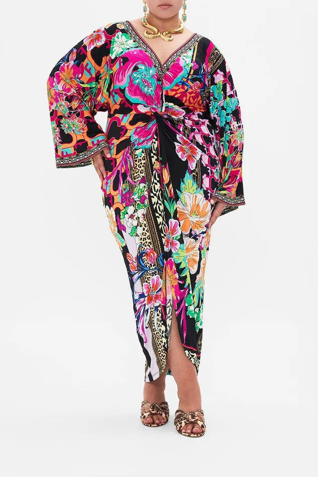 Camilla Midi Dresses Long Split Front Twist Dress Printed Prima Vera 8211 Womens Camilla Midi Dresses Long Split Front Twist Dress Printed Prima Vera 8211 Womens