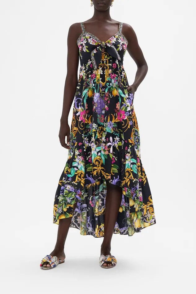 Camilla Midi Dresses Tie Front High Low Dress Meet Me In Marchesa 8211 Womens Camilla Midi Dresses Tie Front High Low Dress Meet Me In Marchesa 8211 Womens