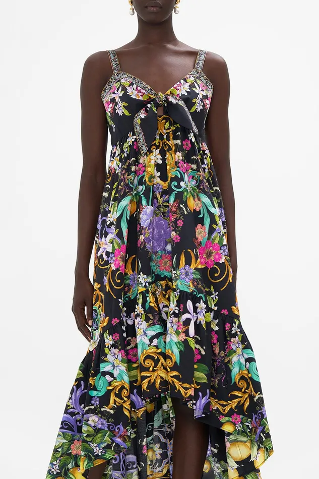 Camilla Midi Dresses Tie Front High Low Dress Meet Me In Marchesa 8211 Womens Camilla Midi Dresses Tie Front High Low Dress Meet Me In Marchesa 8211 Womens