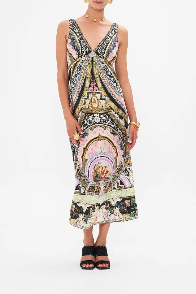 Camilla Midi Dresses Vneck Slip Dress Florence Field Day 8211 Womens