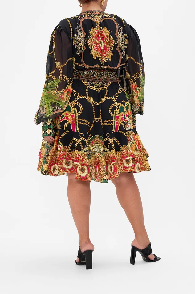 Camilla Mini Dresses Button Front Frill Dress Jealousy And Jewels 8211 Womens Camilla Mini Dresses Button Front Frill Dress Jealousy And Jewels 8211 Womens