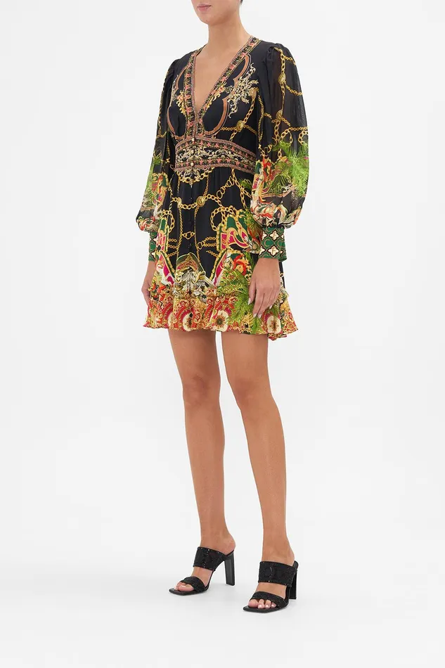 Camilla Mini Dresses Button Front Frill Dress Jealousy And Jewels 8211 Womens Camilla Mini Dresses Button Front Frill Dress Jealousy And Jewels 8211 Womens