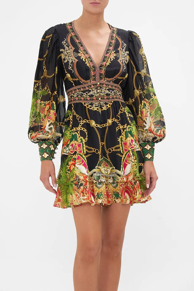 Camilla Mini Dresses Button Front Frill Dress Jealousy And Jewels 8211 Womens Camilla Mini Dresses Button Front Frill Dress Jealousy And Jewels 8211 Womens