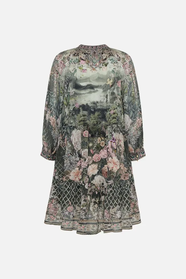 Camilla Mini Dresses Short Gathered Panel Dress Garden Of Good Fortune 8211 Womens Camilla Mini Dresses Short Gathered Panel Dress Garden Of Good Fortune 8211 Womens