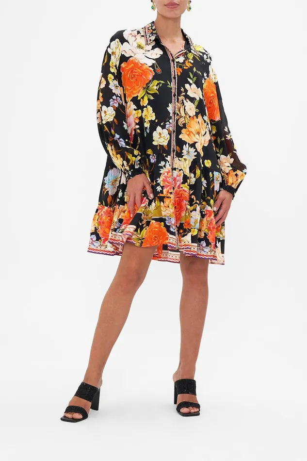 Camilla Mini Dresses Tiered Shirt Dress Secret History 8211 Womens