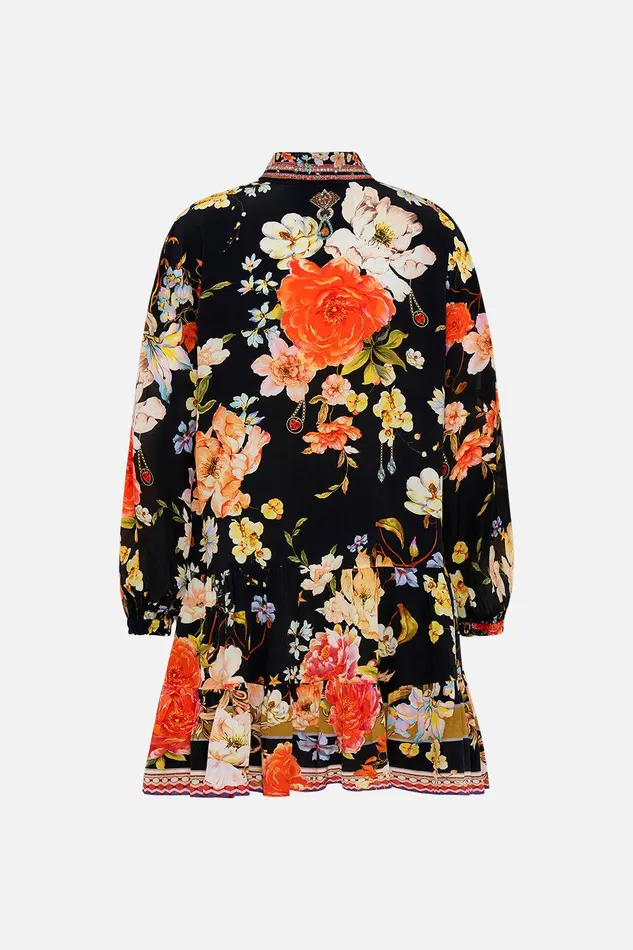 Camilla Mini Dresses Tiered Shirt Dress Secret History 8211 Womens Camilla Mini Dresses Tiered Shirt Dress Secret History 8211 Womens