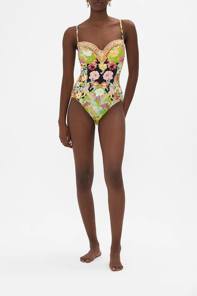 Camilla One Pieces Balconete Underwire One Piece Sundowners In Sicily 8211 Womens