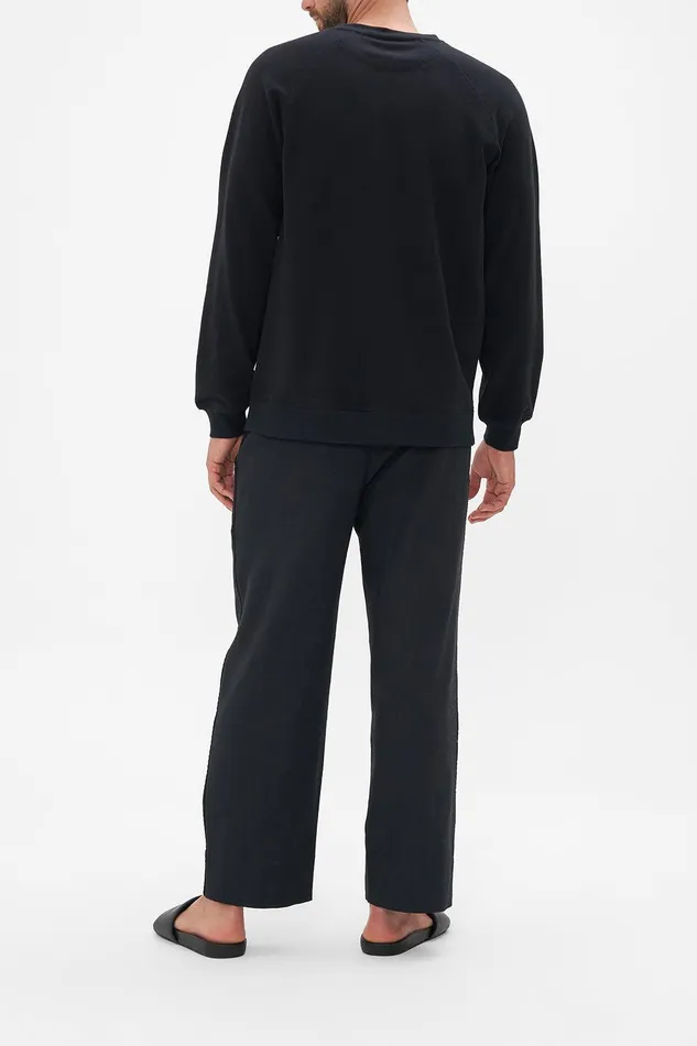Camilla Outerwear Contrast Panel Crew Neck Sweater Secret History 8211 Mens Camilla Outerwear Contrast Panel Crew Neck Sweater Secret History 8211 Mens