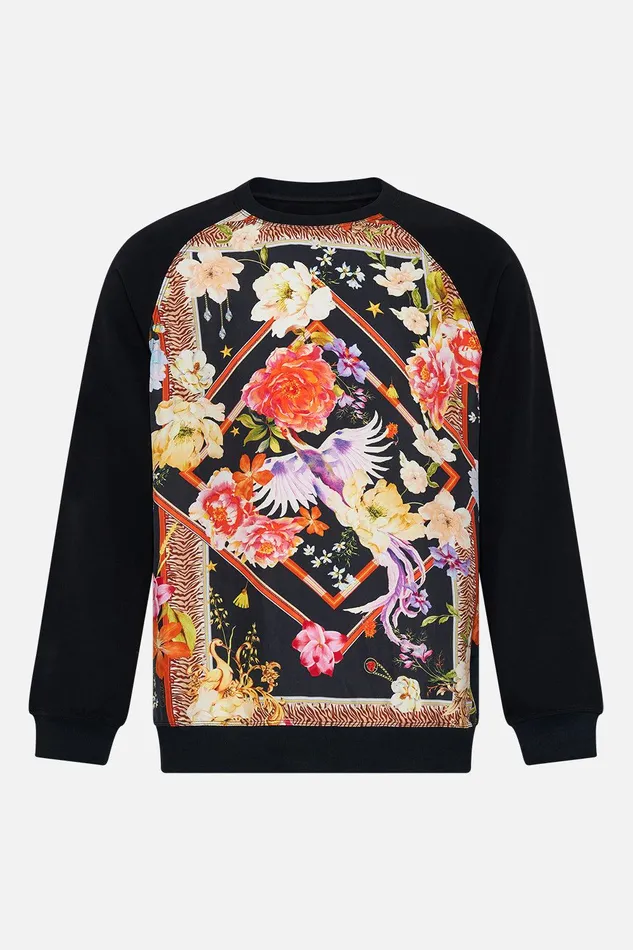 Camilla Outerwear Contrast Panel Crew Neck Sweater Secret History 8211 Mens Camilla Outerwear Contrast Panel Crew Neck Sweater Secret History 8211 Mens