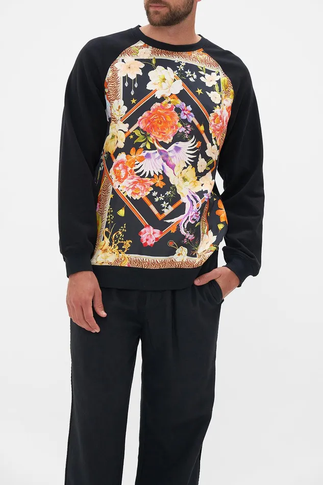 Camilla Outerwear Contrast Panel Crew Neck Sweater Secret History 8211 Mens Camilla Outerwear Contrast Panel Crew Neck Sweater Secret History 8211 Mens