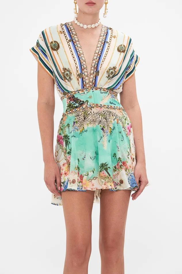 Camilla Playsuits and Jumpsuits Button Waist Playsuit Amalfi Lullaby 8211 Womens Camilla Playsuits and Jumpsuits Button Waist Playsuit Amalfi Lullaby 8211 Womens