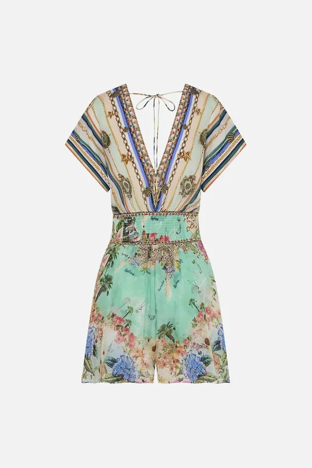 Camilla Playsuits and Jumpsuits Button Waist Playsuit Amalfi Lullaby 8211 Womens Camilla Playsuits and Jumpsuits Button Waist Playsuit Amalfi Lullaby 8211 Womens