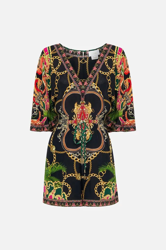 Camilla Playsuits and Jumpsuits Flutter Sleeve Gathered Waist Playsuit Jealousy And Jewels 8211 Womens Camilla Playsuits and Jumpsuits Flutter Sleeve Gathered Waist Playsuit Jealousy And Jewels 8211 Womens