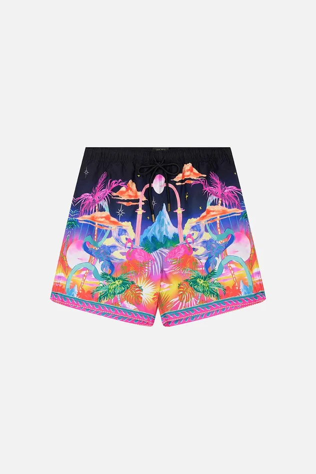 Camilla Sale Mens Elastic Waist Boardshort Flight Of The Flamingo 8211 Mens Camilla Sale Mens Elastic Waist Boardshort Flight Of The Flamingo 8211 Mens