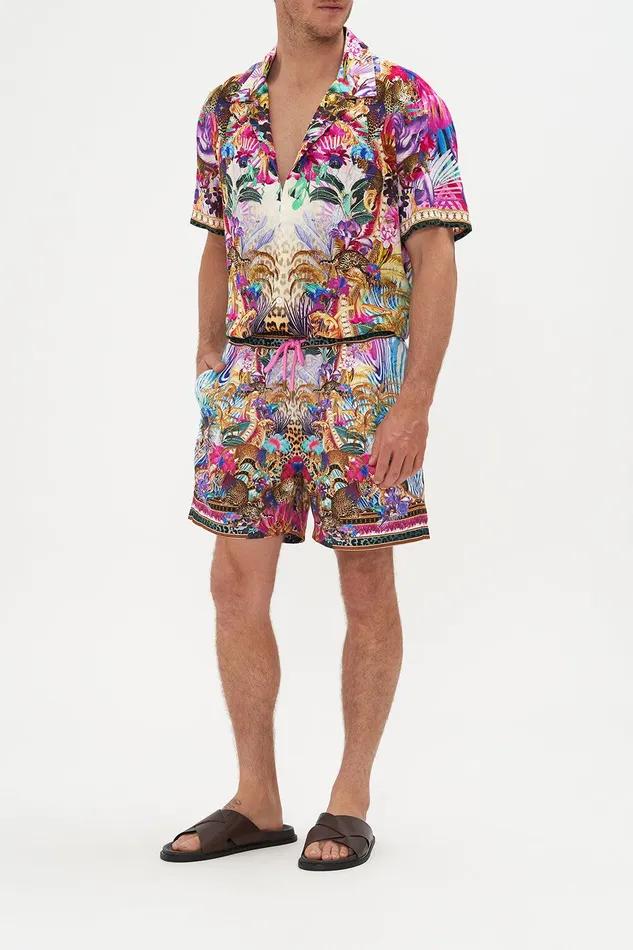 Camilla Sale Mens Elastic Waist Boardshort Merry Go Round 8211 Mens