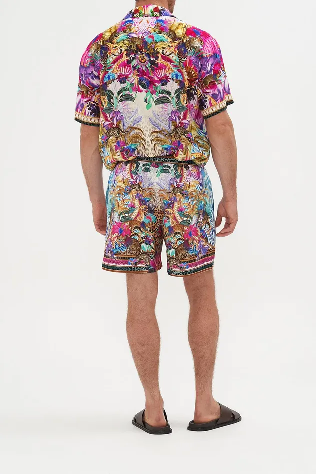 Camilla Sale Mens Elastic Waist Boardshort Merry Go Round 8211 Mens