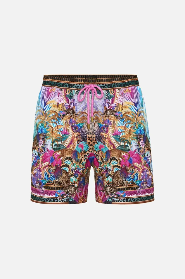 Camilla Sale Mens Elastic Waist Boardshort Merry Go Round 8211 Mens