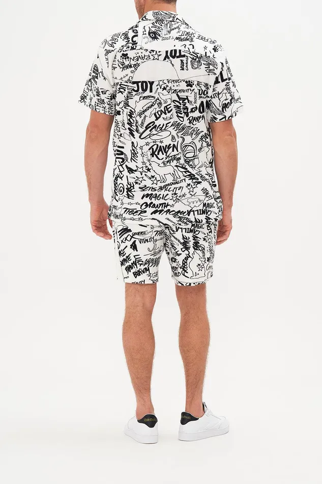 Camilla Sale Mens Terry Towelling Short Sleeve Button Up Shirt Creature Feature 8211 Mens Camilla Sale Mens Terry Towelling Short Sleeve Button Up Shirt Creature Feature 8211 Mens