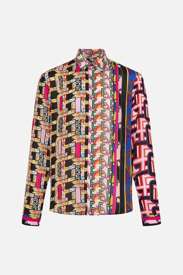 Camilla Shirts Collared Long Sleeve Shirt Rome Retro 8211 Mens Camilla Shirts Collared Long Sleeve Shirt Rome Retro 8211 Mens