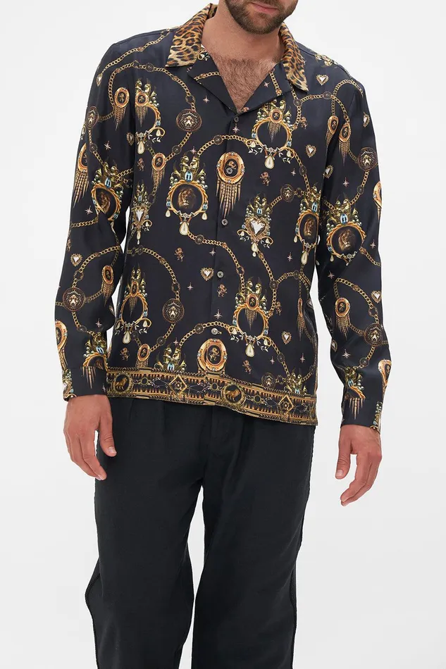 Camilla Shirts Long Sleeve Camp Collared Shirt Jungle Dreaming 8211 Mens Camilla Shirts Long Sleeve Camp Collared Shirt Jungle Dreaming 8211 Mens