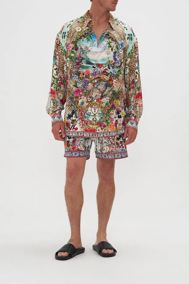 Camilla Shirts Mens Oversized Shirt Mickey Takes A Trip 8211 Mens