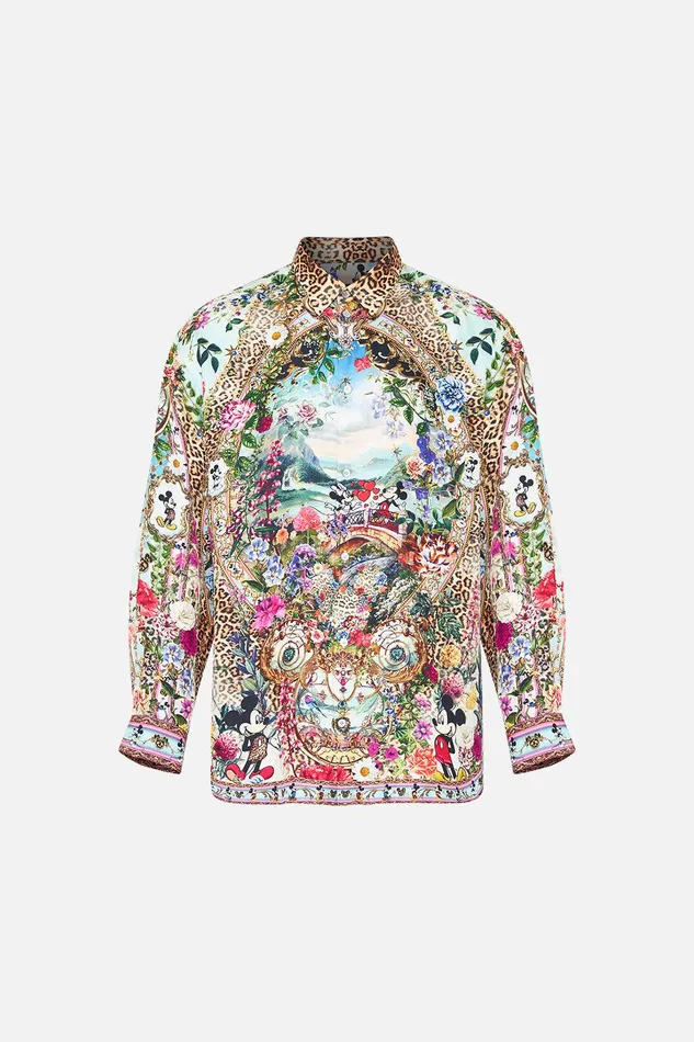Camilla Shirts Mens Oversized Shirt Mickey Takes A Trip 8211 Mens
