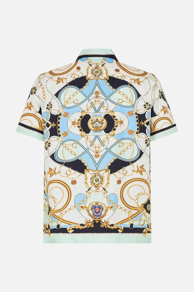 Camilla Shirts Short Sleeve Camp Collared Shirt Sea Charm 8211 Mens Camilla Shirts Short Sleeve Camp Collared Shirt Sea Charm 8211 Mens