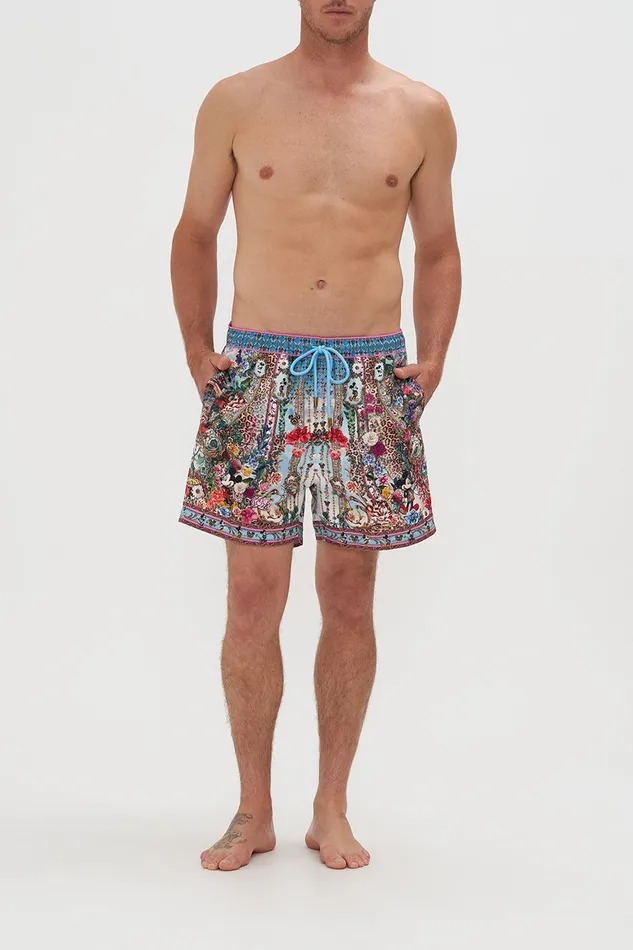Camilla Swimwear Elastic Waist Boardshort Mickey Takes A Trip 8211 Mens
