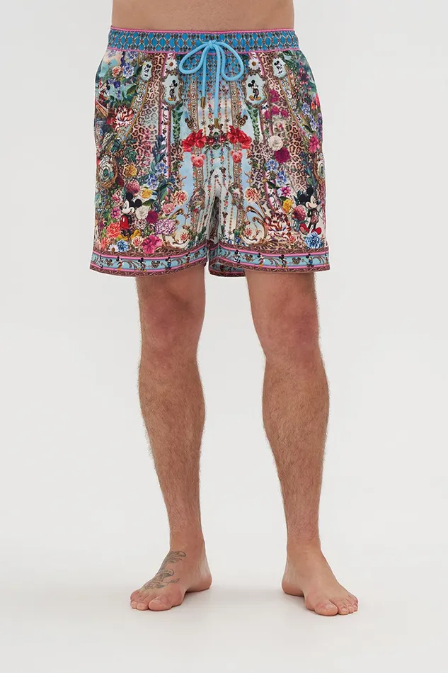 Camilla Swimwear Elastic Waist Boardshort Mickey Takes A Trip 8211 Mens