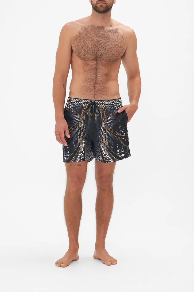 Camilla Swimwear Elastic Waist Boardshort Untamed Royalty 8211 Mens