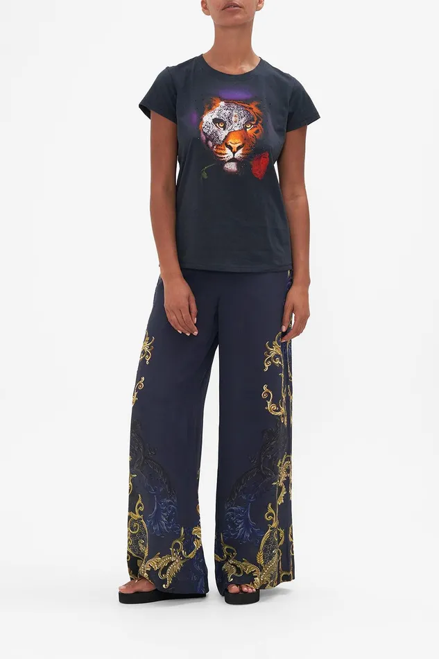 Camilla Tees Organic Cotton Slim Fit Tee 8211 Black Moonlight Melodies 8211 Womens Camilla Tees Organic Cotton Slim Fit Tee 8211 Black Moonlight Melodies 8211 Womens
