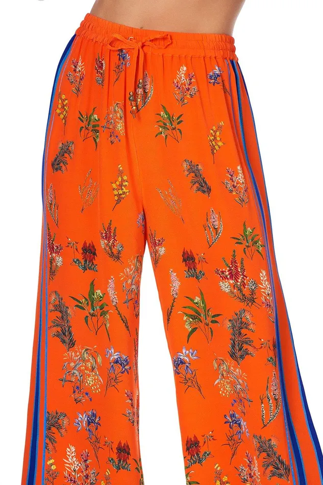 Camilla Wide Leg Pants Drawstring Pant With Side Panel Gone Coast 8211 Womens
