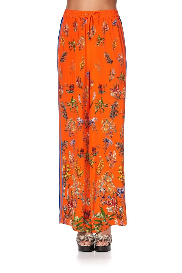 Camilla Wide Leg Pants Drawstring Pant With Side Panel Gone Coast 8211 Womens