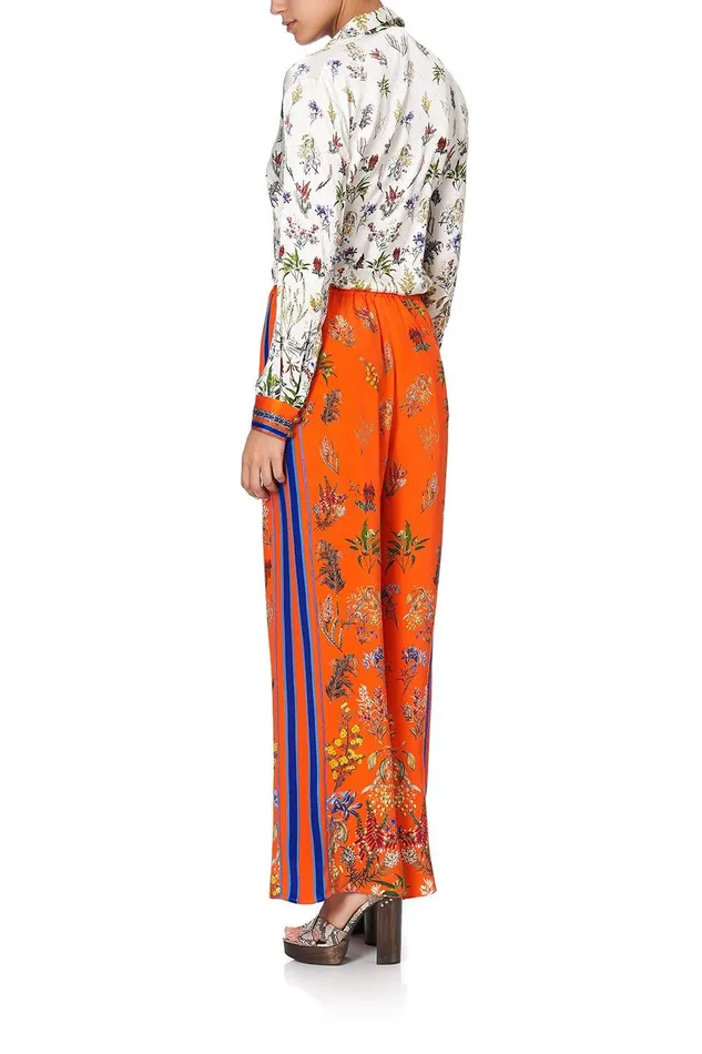 Camilla Wide Leg Pants Drawstring Pant With Side Panel Gone Coast 8211 Womens