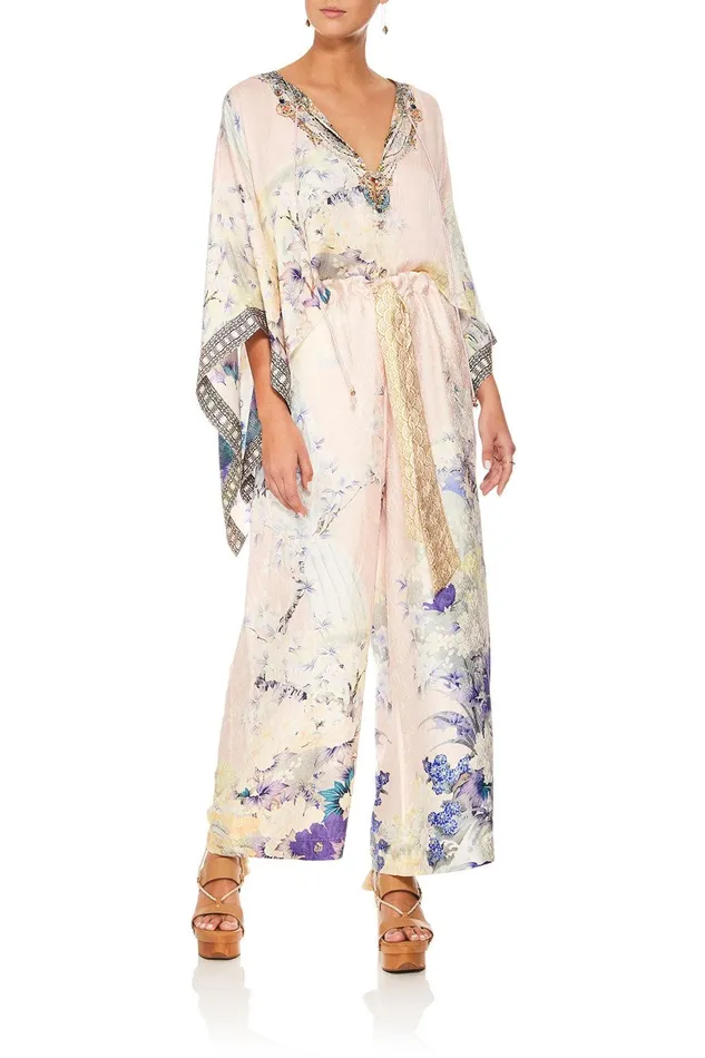 Camilla Wide Leg Pants Lounge Trouser With Tie Waist Harajuku Heiress 8211 Womens