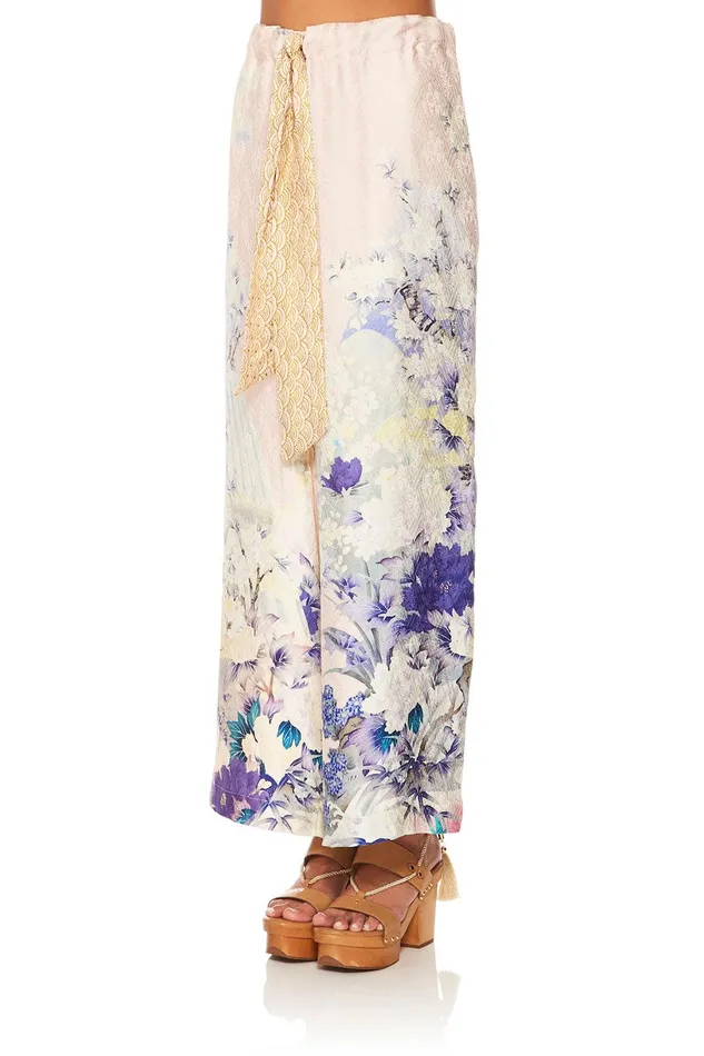 Camilla Wide Leg Pants Lounge Trouser With Tie Waist Harajuku Heiress 8211 Womens