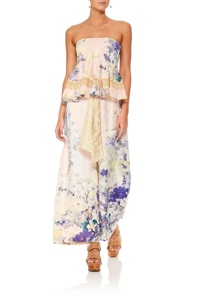 Camilla Wide Leg Pants Lounge Trouser With Tie Waist Harajuku Heiress 8211 Womens