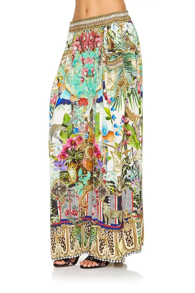 Camilla Wide Leg Pants Wide Leg Pant With Gathered Pockets Champagne Coast 8211 Womens
