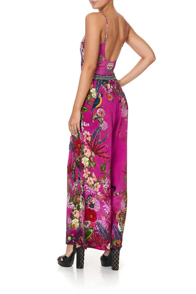 Camilla Wide Leg Pants Wide Leg Trouser With Front Pockets Jungle Language 8211 Womens