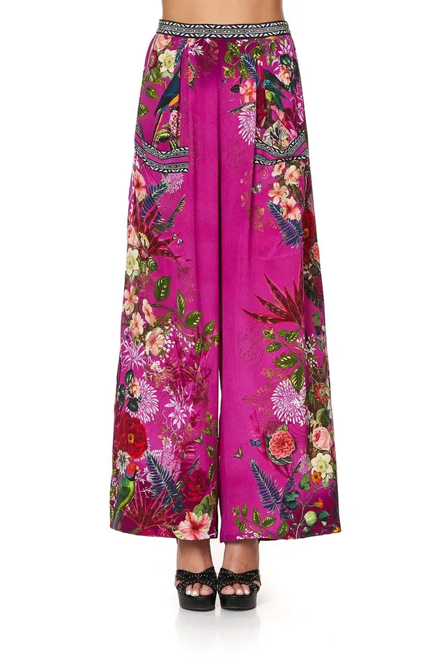 Camilla Wide Leg Pants Wide Leg Trouser With Front Pockets Jungle Language 8211 Womens