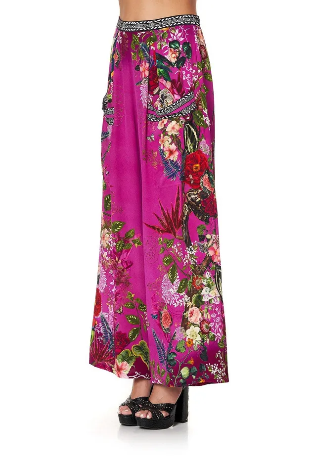 Camilla Wide Leg Pants Wide Leg Trouser With Front Pockets Jungle Language 8211 Womens