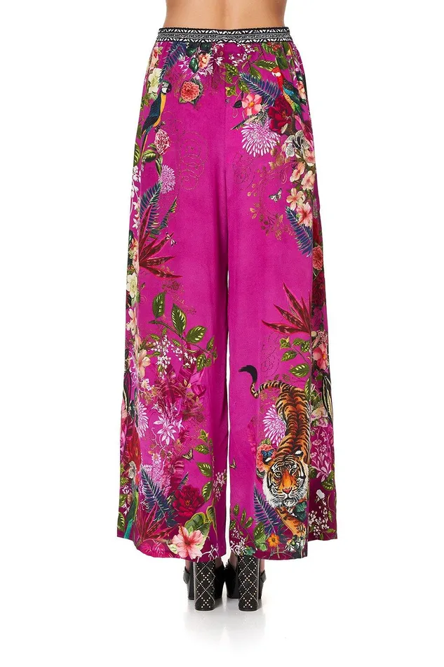Camilla Wide Leg Pants Wide Leg Trouser With Front Pockets Jungle Language 8211 Womens