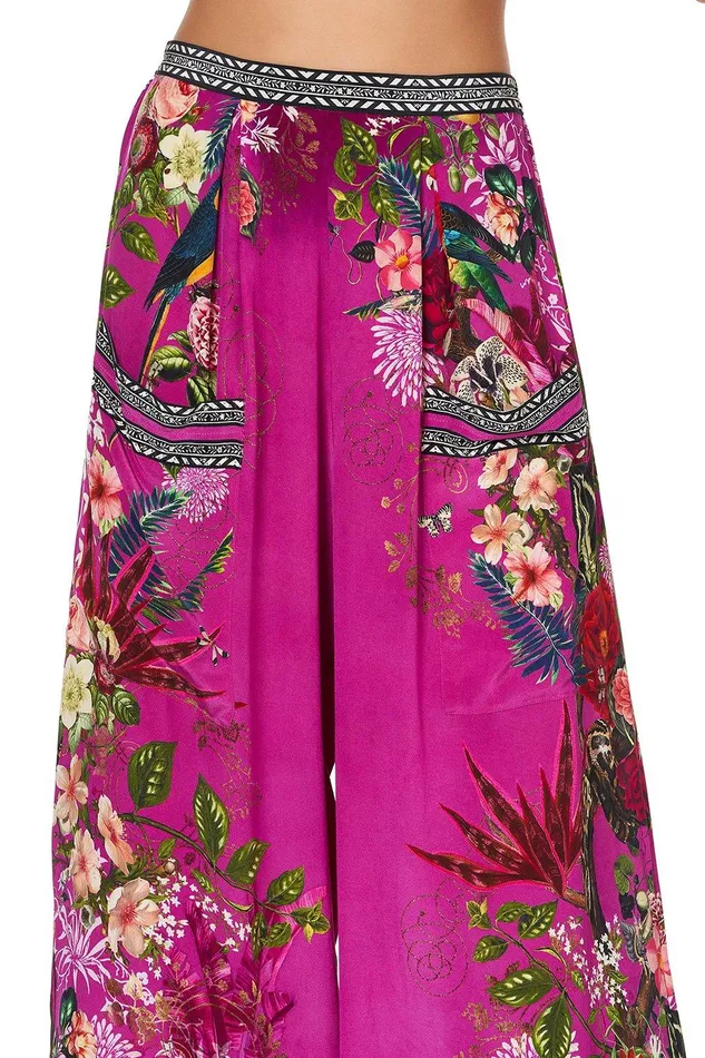 Camilla Wide Leg Pants Wide Leg Trouser With Front Pockets Jungle Language 8211 Womens